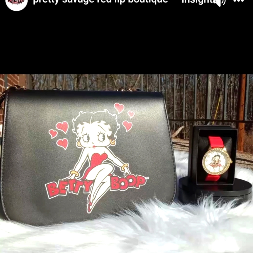 Brand New Betty boop purse and watch set